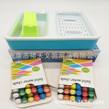 【睿星水溶性粉筆裹紙粉筆兒童涂鴉繪畫粉筆水擦粉筆裹紙標粉筆